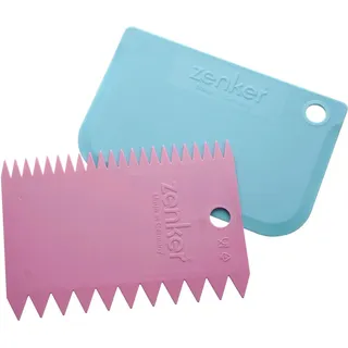 Zenker Teigkarten Patisserie 2er-Set Eisblau und Frozen Rose