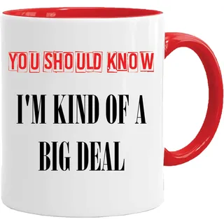 Star Wars inspiriert – Sie wissen sollten I 'm a Big Deal in der Widerstand. – Neuheit 313 ml weiß Tasse – Ideal Geschenk für alle Anlässe