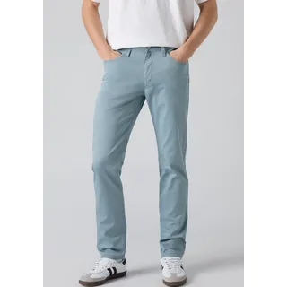 Slim-fit-Jeans LEVI'S "511 SLIM", Herren, Gr. 33, Länge 32, blau (lead s twll), Denim/Jeans;Twill, Obermaterial: 98% Baumwolle, 2% Elasthan, slim fit lang, Jeans Slim-fit-Jeans, mit großem Logo-Badge