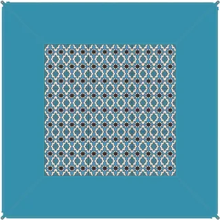 Bent Carpet oriental/ -Caribbean Outdoor-Teppich 250 x 250 cm Blau