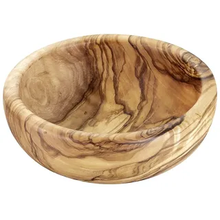 APS Schale -OLIVE- Ø 12,5 cm, H: 4,5 cm Olivenholz 0,25 Liter (Jedes Teil ist ein Unikat. Farbe und Maserung kann abweichen.)