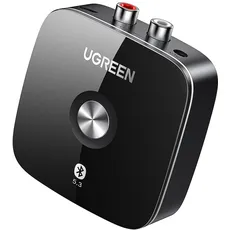 UGREEN Bluetooth Audio Adapter HiFi Bluetooth 5.3 Empfänger mit Cinch Klinke Buchse, 10M Reichweite, Receiver mit 3D Surround für Stereoanlage Lautsprecher und Verstärker