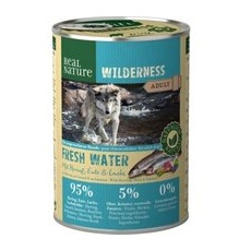 REAL NATURE WILDERNESS Adult Fresh Water Hering, Lachs & Ente 12x400 g