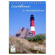 Bild von Leuchttürme in Norddeutschland (Tischkalender 2024 DIN A5 hoch), CALVENDO Monatskalender