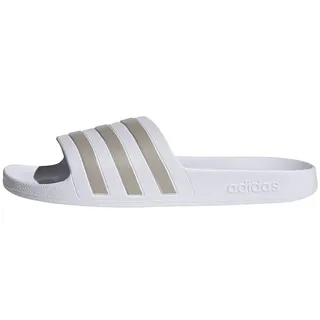 Adilette Aqua Cloud White / Platinum Metallic / Cloud White 42
