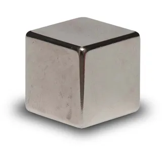 Maul Neodym Magnet 20x20x20mm (1 Stück) | Magnet stark mit 20kg Haftkraft | Magnete in modernem Würfel Design | Würfelmagnet für Büro | Magnet für Magnettafel, Whiteboard | Silber