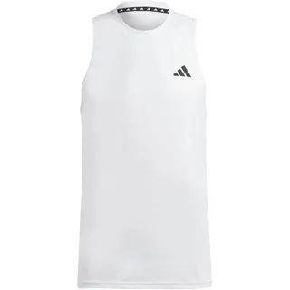 adidas Herren Train Essentials Feelready Training Sleeveless Tee, White/Black, XXL