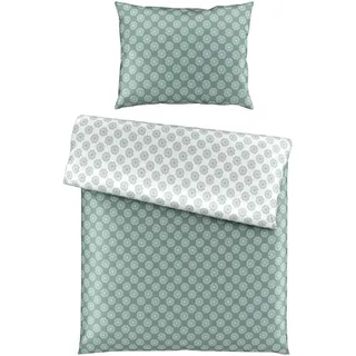 Esposa Wendebettwäsche , Grün , Textil , Abstraktes , 140x200 cm , pflegeleicht, atmungsaktiv, schadstoffgeprüft , Heimtextilien, Bettwäsche & Leintücher, Bettwäsche, Wendebettwäsche