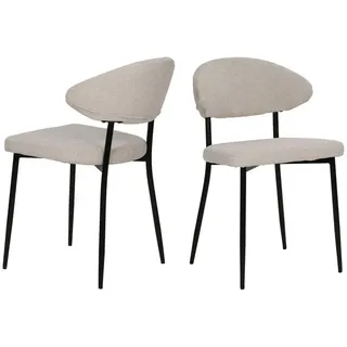 SIT Möbel 4-Fußstuhl Polyester beige 2er Set