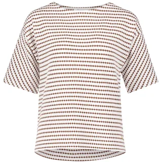 Betty&Co Sweatshirt "Sweatpullover mit Rundhalsausschnitt", weiß, braun