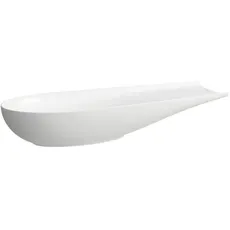 Laufen Il Bagno Alessi Waschtisch-Schale, ohne Überlauf, 100x38cm, inkl. Ablaufventil, H818974, Farbe: Weiß Matt