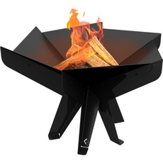 Kratki Fire Hex Gartenfeuerschale mit Standfuß, freistehend, sechseckig, Abmessungen B57,2 x L66 x H41,9 cm, Gewicht 17,7 kg, aus robustem, hitzebeständigem Stahl