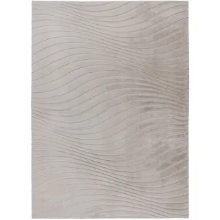 Kayoom Kierk Kurzflorteppich 160 x 230 cm Helltaupe