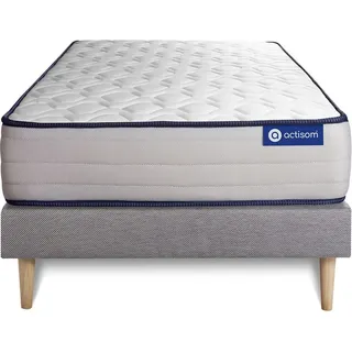 Matratzen- und Lattenrost-Set 90x200 cm - Actiflex Form - Grau