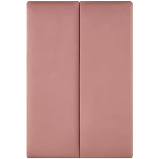 [neu.haus] Kopfpolster-Set 2 Tlg. Carpino , Rosa , Textil , Rechteckig , 30x90x3 cm ,