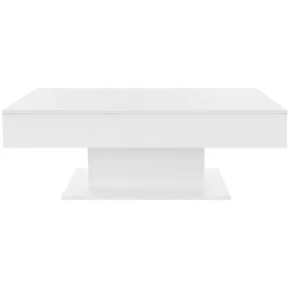 ML-Design Couchtisch Weiß Spanplatte 110 x 60 x 40 cm