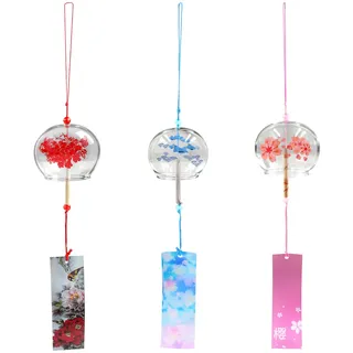 INHEMING 3 Stück Japanisches Windspiel, Windspiel Japanische Deko,Japanisches Windglockenspiel,für Rasenflächen, Gärten, Innenhöfe, Hallen