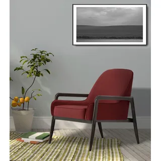 Home affaire Sessel »Braga« wahlweise mit Gestell aus Eiche in dunkel oder Buchenholz in hell, rot