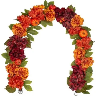 Herbstschmuckbündel 183 cm Pflaumen rosa Hortensien Herbstpflanze Gartendekoration Hochzeit atmosphärisch Fest Oktoberschmuck