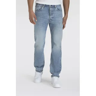 Levi's Straight-Jeans "501 LEVI'S ORIGINAL", Herren, Gr. 31, Länge 30, low on sleep ltwt, Denim/Jeans, Obermaterial: 100% Baumwolle, normal lang, Jeans Straight-Jeans, mit Markenlabel, Topseller