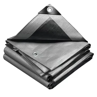 VOUNOT Abdeckplane Grau 1,5x6 m