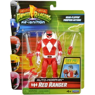 Power Rangers Mighty Morphin RED Ranger Auto-Morphin Action Figure