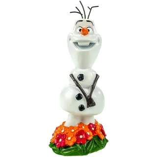 Gartenfigur Olaf der Schneemann aus Frozen Offiziell lizenzierte Dekofigur 22 cm - Wetterfeste Polyresin Gartendeko für Garten, Balkon, Terrasse & Wohnzimmer - Geschenkidee für Disney Fans