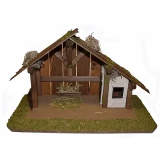 Alfred Kolbe Krippe »Weihnachtsdeko« aus Holz, 50x25x32 cm, für Figuren bis 12 cm Höhe, braun