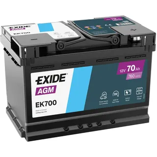 Exide EK700 AGM 70Ah 12V