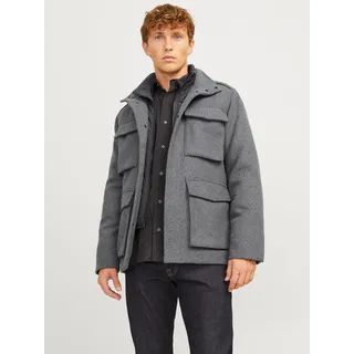 Jack & Jones Wolljacke »JPRCCALEX WOOL BLEND FIELD JACKET SN«, grau