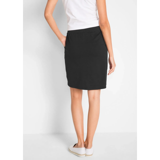 Bleistiftrock BONPRIX, Damen, Gr. 48/50 (XL), schwarz, Web, Obermaterial: 95% Baumwolle, 5% Elasthan, gerade kniefrei, Röcke Bleistiftrock, aus weichem Sweatmaterial, mit Stretch-Anteil, Bleistift-Schnitt, Topseller
