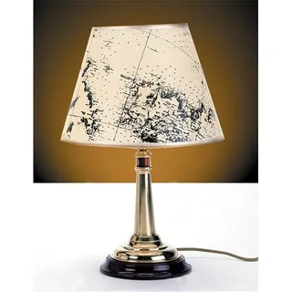 Tischlampe Messing maritimes Design extravagant MIREA Jugendstil Leuchte