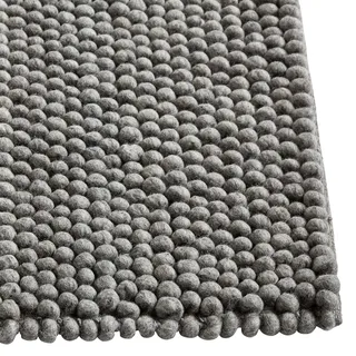 Hay Peas Teppich, Wolle, 240x170cm, Mittelgrau