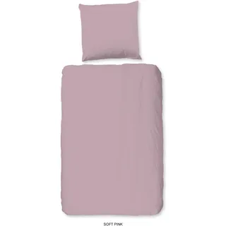 Good Morning UniSoftPink Unifarben Rosa 135 x 200 cm + 80 x 80 cm