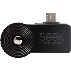 Seek Thermal Compact XR - Preiswerte Wärmebildkamera mit Erweiterter Sichtweite, Micro-USB Anschluss und Wasserdichtem Schutzgehäuse Kompatibel mit Android Smartphones - Schwarz, UT-AAA