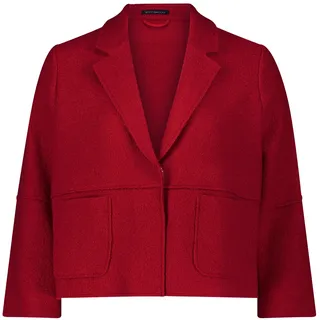 Jackenblazer BETTY BARCLAY "Blazer-Jacke mit Reverskragen", Damen, Gr. 48, rot, Obermaterial: 60% Viskose CV. 40% Wolle WO., Blazer Jackenblazer