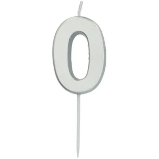 Folat Kuchen Kerze 5 cm silber
