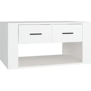 vidaXL Couchtisch Weiß 80x50x40 cm Holzwerkstoff - Weiß