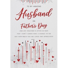 Modern Father's Day Card Husband – 22,9 x 15,2 cm – Regal Publishing (C88273)