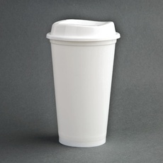 Olympia polypropyleen herbruikbare koffiebeker 450ml (Box 25)
