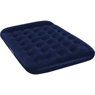 Bestway Luftmatratze Aufblasbar Beflockt mit Fußpumpe 191x137x28 cm - Blau