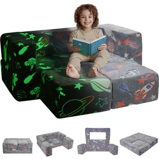 Vevor Kindersofa 10-teilig 25D-Schaum grau