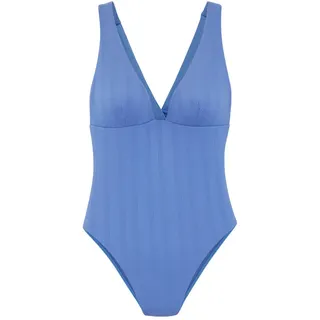 Copenhagen Studios Badeanzug Damen blau Gr.46 Cup C/D