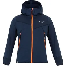 Bild Agner Melange Pl K Fz Hoodie, Navy Blazer Melange/4570, 104