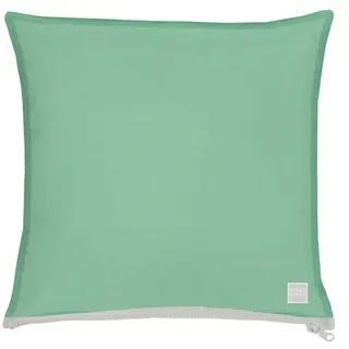 Dekokissen APELT "3959" Gr. 1, blau (türkis, unifarben), B:39cm H:5cm L:39cm, Baumwolle, Dekokissen_Sitzkissen_Kissenhüllen, Dekokissen, Kissenhülle mit Füllung, 1 Stück