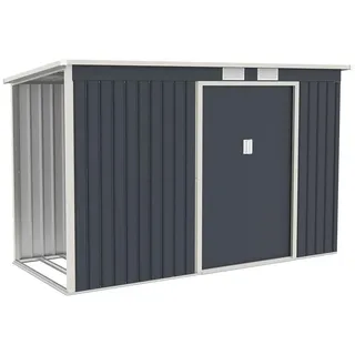 Juskys Gerätehaus 2,63 x 1,17 m Grau