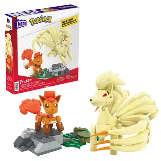 mega wonder pokemon MEGA Pokémon Vulpix Evolutionsset - 145-teiliges Bauset mit 2 beweglichen Actionfiguren für Kinder