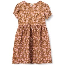 NOA NOA MINIATURE Baby Girls KittyNNM Dress, Print Brown/Purple, 86