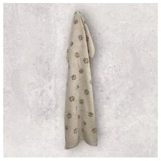 CAWÖ WE LOVE DOGS Duschtuch 80 x 150 cm beige