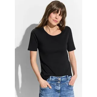 Cecil Damen, Lena", T Shirt, schwarz, (Black 10001), M EU